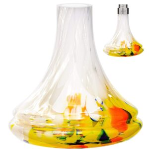 DILAW® Smart Shisha glazen kom reserveglas zonder schroefdraad lava/geel