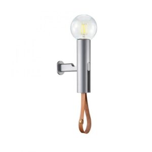 Moderne wandlamp voor LED, E27 60W, 15,8 x 5,4 x 20,7 cm, staallook