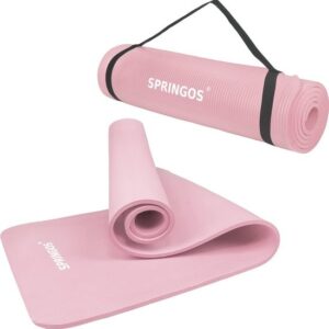 Yoga Mat - Fitnessmat - Premium Kwaliteit - Antislip - 61 x 183 x 1 cm - Roze