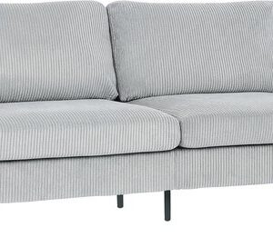 Homcom 3-zitsbank van polyester - 188L x 80B x 86H cm - Lichtgrijs