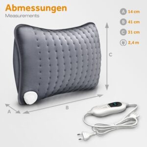 Sinnlein - Elektrisch warmtekussen grijs met 3 temperaturen en automatische uitschakeling