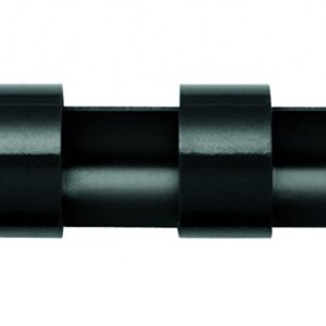 Fellowes 5346907 A4 14 mm kunststof bindkammen voor kambindmachine, bindt 81 tot 100 pagina's, zwart
