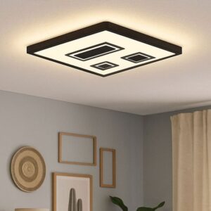 LED Plafondlamp met Achtergrondverlichting 22W 3000lm Warm Wit 42,3 x 42,3 x 4,1 cm