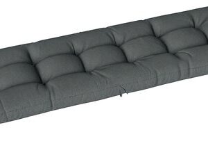 Outsunny Tuinkussen voor Sofa - Polyester, PP-katoen - 65L x 198B x 13H cm - Donkergrijs