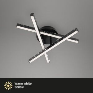 Briloner REY LED plafondlamp voor kinderkamer - 15W - 2200 lm - Warm wit 3000K - Glittereffect