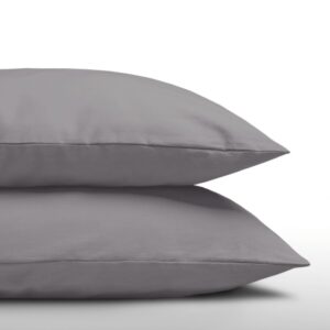 Zelesta Royalbed Kussenslopen - Kussenslopen set van 2 - Bestendig en Hypoallergeen (Anthracite, 80x