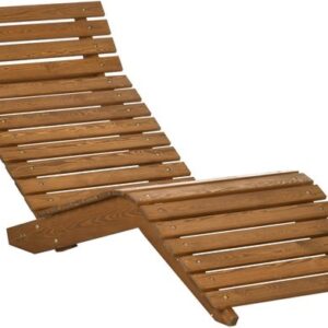 Outsunny Tuinligstoel van Lärchenhout Teak