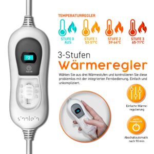 Sinnlein Elektrisch Verwarmingskussen voor Schouder, Nek en Rug met 3 Temperatuurstanden