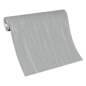 Erismann Vliesbehang grijs metallic met effen strepen en pleisterlook 10322-10