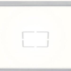 Witte-zilveren LED-plafondlamp met achtergrondverlichting 22W van Briloner Leuchten