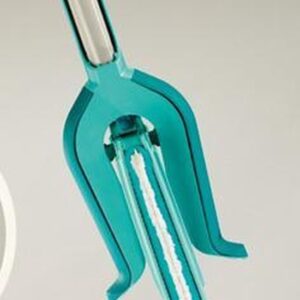 Leifheit Picobello vloerwisser M Micro Duo met steel - 33 cm - turquoise - grijs