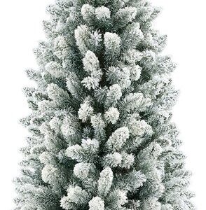 HOMCOM Kunststof Kerstboom met Metaal, 65L x 65B x 183H cm, Groen
