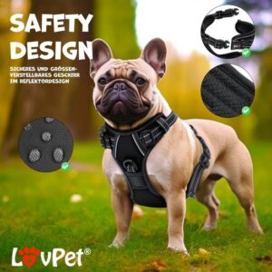 LOVPET® Reflecterende Hondentuigje - No pull & choke Hondenharnas - Anti-trek tuig - Verstelbaar Har