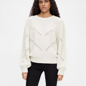 Object Collectors Item OBJLANA L/S KNIT PULLOVER NOOS Dames Trui - Maat M