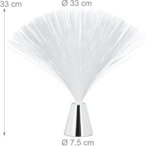 Glasvezel lamp met kleurverandering - 33 cm - Retro LED sfeerverlichting