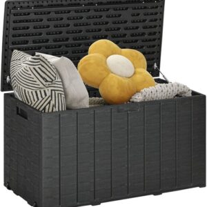Outsunny Opbergbox voor Buiten - 122,4L x 62B x 64,5H cm - Zwart