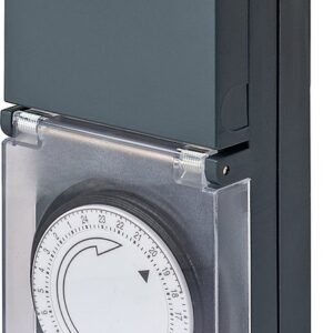 Brennenstuhl MZ 44 tijdschakelklok, mechanisch stopcontact, IP44, zwart
