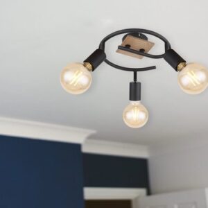 Plafondlamp Globo Martha - Zwart