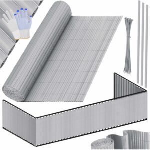 KESSER® Pvc-inkijkbeschermingsmat 100 x 500 cm , inkijkbescherming, balkonbekleding, windbescherming
