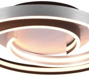 Dimbare metalen plafondlamp Caya in zwart