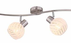 Globo Willy nikkel metalen opbouwspot E27 54025-4