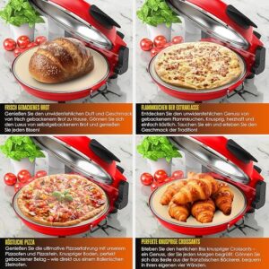 KESSER® Pizzaoven met vuurvaste steenplaat tot 400 Graden