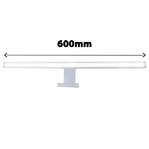 BRILONER Dun LED Spiegellamp - Badkamerverlichting - Neutraal wit licht 4.000K - 8W - 900 Lm - Chroo