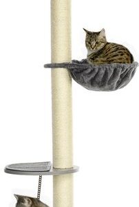 PawHut Deckenhoog Krabpaal met Hangmat D30-660V00