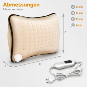 Sinnlein Beige Elektrisch Verwarmingskussen 100 W met 3 standen en automatische uitschakeling
