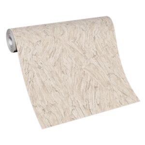 Erismann Vliesbehang lichtbruin met glitter en spatelstructuur 10301-02