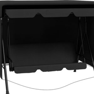 Outsunny Buiten schommelhoes - PE - L215 x B155 x H150 cm - Zwart