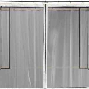Outsunny - Klamboe voor 3 x 3 m Tuinhuisjes - Beige