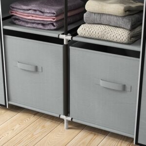 HOMCOM Stoffenkast met ritsdeuren 850-287V00
