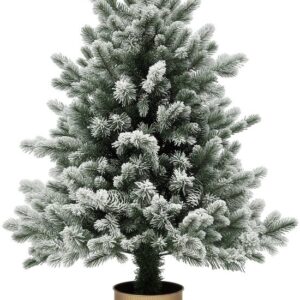 HOMCOM Kunststof Kerstboom Ø60 x 100H cm Groen en Goud