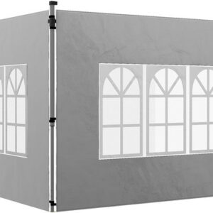 Outsunny Zijwanden voor partytent - Oxford, kunststof - 295B x 195H cm - Lichtgrijs