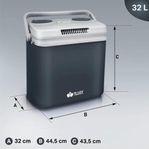 Tillvex Koelbox, 32 liter, grijs