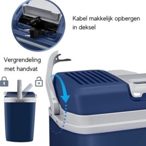 Elektrische Koelbox 24L - Mini Koelkast voor Auto en Camping met Koel- en Warmhoudfunctie