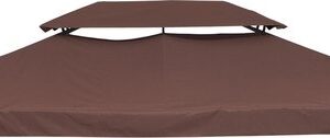 Outsunny - Vervangend dak voor Tuinpaviljoen - 3x4m - Bruin