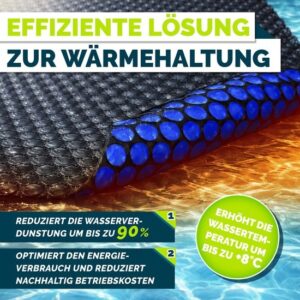 tillvex Premium Zonnezeil voor Zwembad, Rond, 500 cm, 400 µm, Op Maat te Snijden