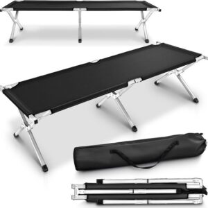 TRESKO® XXL Campingbed 190 x 64 x 44 cm - Opklapbaar en lichtgewicht tot 150 kg