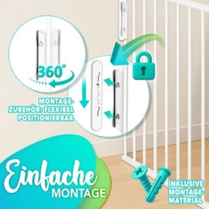 KIDUKU® Veiligheidshek 600 cm voor Huisdieren & Kinderen, inkl. 10 elementen en deur