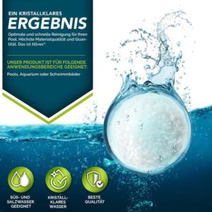Tillvex® zwembadfilterballen 700 g - Duurzame vervanger voor 25 kg filterzand