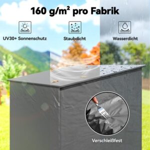 Outsunny Tuinopbergtent - Verzinkt staal, PE - 187L x 120B x 204H cm - Donkergrijs