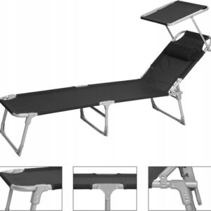 Opklapbare Ligstoel voor Tuin, Balkon, Strand en Camping - 150 kg