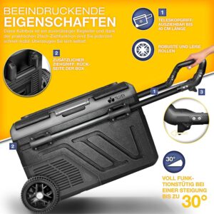 Tillvex® Compressor Koelbox Elektrisch Zwart, 40 Liter - met Accu
