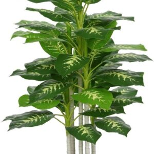 HOMCOM Kunstplant PEVA, kunststof - 17L x 17B x 120H cm - Groen