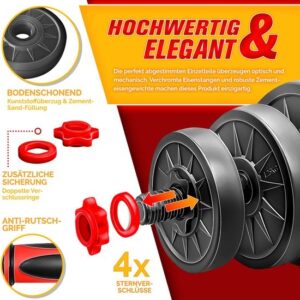RE:SPORT 2-in-1 Halters Set 40kg | Verstelbare Dumbbell & Barbell met Stervergrendelingen