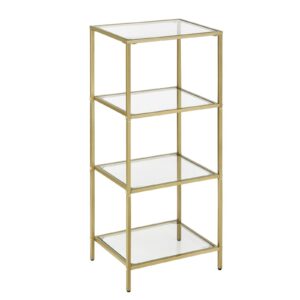 VASAGLE badkamerplank met 4 planken van gehard glas