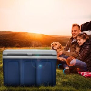 Tillvex Elektrische Koelbox 40L met Wieltjes, 230V/12V, voor Auto en Camping, Koelt en Verwarmt
