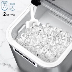 Tillvex IJsblokjesmachine RVS 12 kg - 24 u | Timer, 2,2L Watertank, LCD & Zelfreiniging